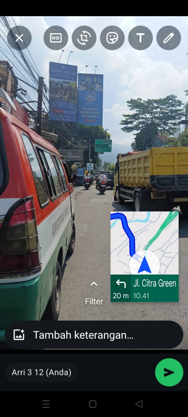 [RBT080] Jual Tanah Kapling Cidadap Cimbukuit 155m2 Rp. 7jt/m2 Nego .. - Gambar 2