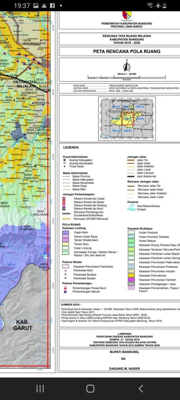 [RBT487] Dijual Lahan Zona Kuning Bagus Buat Perumahan Lokasi Daerah Ciparay - Ciheulang Kab.Bandung - Gambar 6